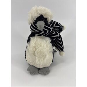 Bath & Body Works Olga Penguin Plush Stuffed Animal Black White Fuzzy